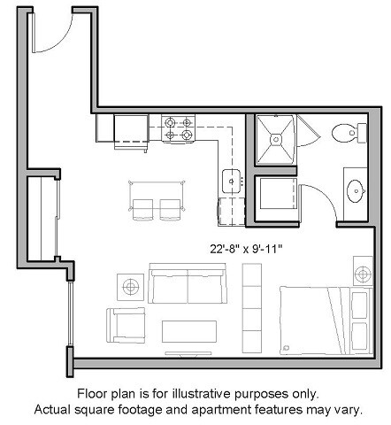 S3 Studio South S721 floor plan